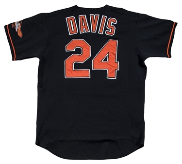 1998 Eric Davis Game Used Baltimore Orioles Alternate Jersey (Orioles LOA)